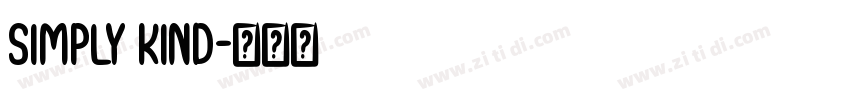 Simply Kind字体转换